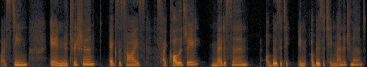 Spectrogram after treatment: clean silences between words