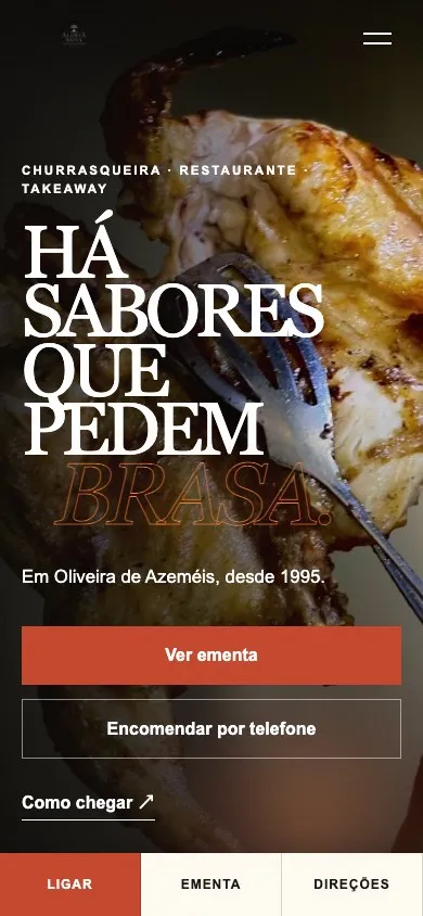 Aldeia Nova — mobile view