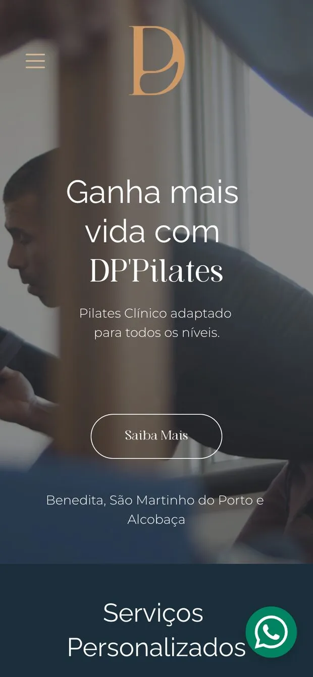 DPilates — mobile view